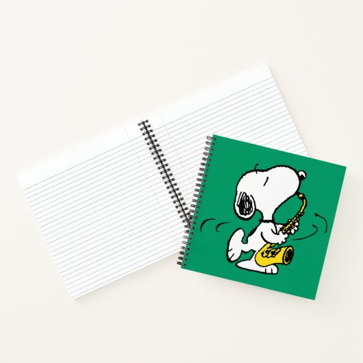 Carnet cacahuètes | Lecteur Snoopy Saxophone (Intérieur)