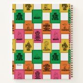 Carnet cacahuètes | Motif Colorblock amusant (Dos)