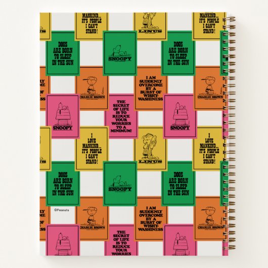 Carnet cacahuètes | Motif Colorblock amusant (Dos)