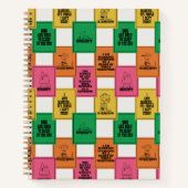 Carnet cacahuètes | Motif Colorblock amusant (Devant)