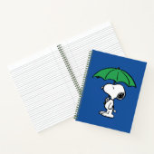 Carnet cacahuètes | Parapluie vert Snoopy (Intérieur)