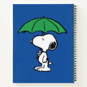 Carnet cacahuètes | Parapluie vert Snoopy (Dos)