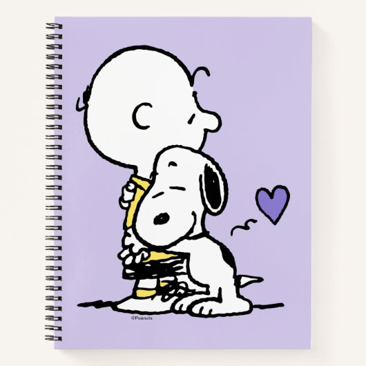 Carnet cacahuètes | Saint Valentin | Charlie Brown & Snoo (Devant)