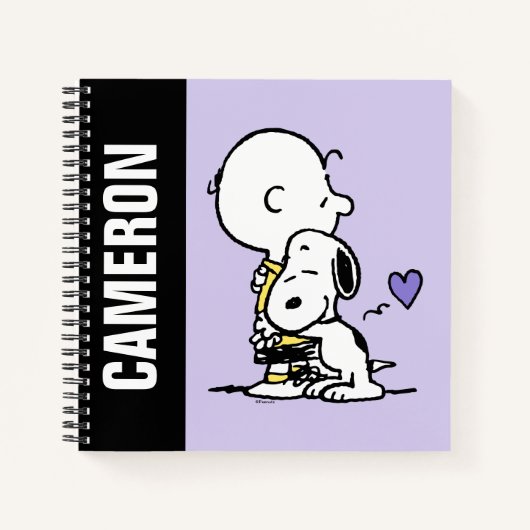 Carnet cacahuètes | Saint Valentin | Charlie Brown & Snoo (Devant)