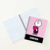 Carnet cacahuètes | Saint Valentin | Heart Charlie Brown (Intérieur)