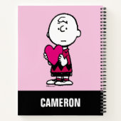 Carnet cacahuètes | Saint Valentin | Heart Charlie Brown (Dos)