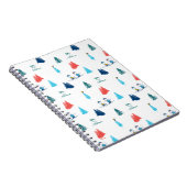 Carnet cacahuètes | Ski d'hiver Motif des pistes (Côté Droit)