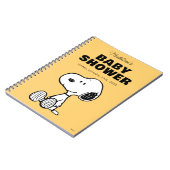 Carnet cacahuètes | Snoopy Baby shower Liste d'invités et (Côté gauche)