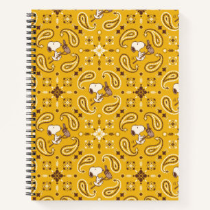 Carnet cacahuètes   Snoopy Bandana Cowboy
