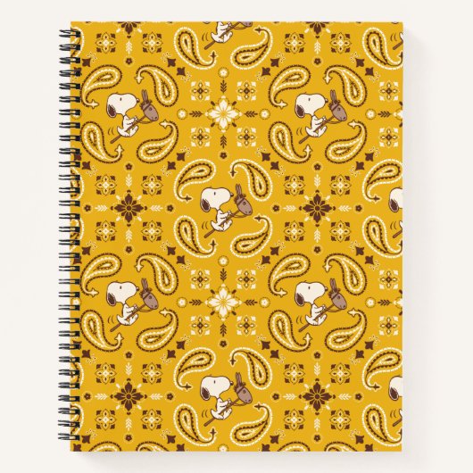 Carnet cacahuètes | Snoopy Bandana Cowboy (Devant)