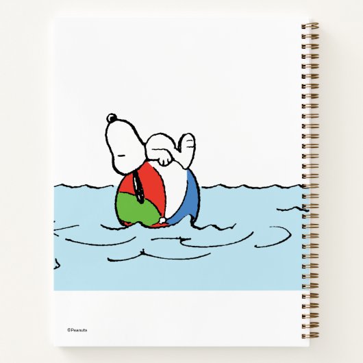 Carnet cacahuètes | Snoopy Beach Ball Beach (Dos)