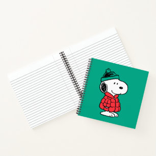 Carnet cacahuètes   Snoopy Chat d'hiver et Casquette