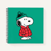 Carnet cacahuètes | Snoopy Chat d'hiver et Casquette (Devant)