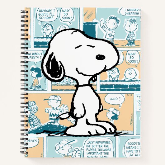 Carnet cacahuètes | Snoopy Comic Motif (Devant)