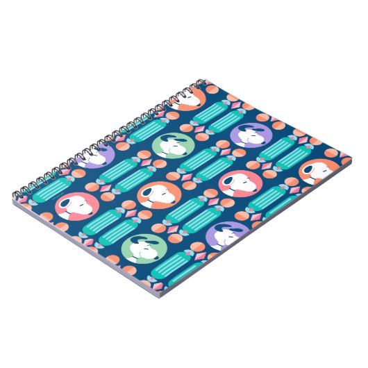 Carnet cacahuètes | Snoopy Dark Blue Deco Dreams Motif (Côté gauche)