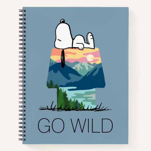 Carnet cacahuètes | Snoopy Dog House Sunrise (Devant)