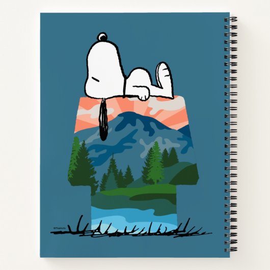 Carnet cacahuètes | Snoopy Dog Sunset View (Dos)