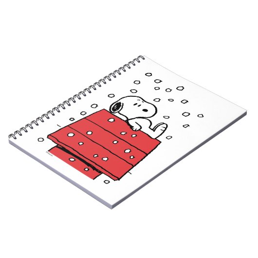 Carnet cacahuètes | Snoopy Doghouse Snowflakes (Côté gauche)