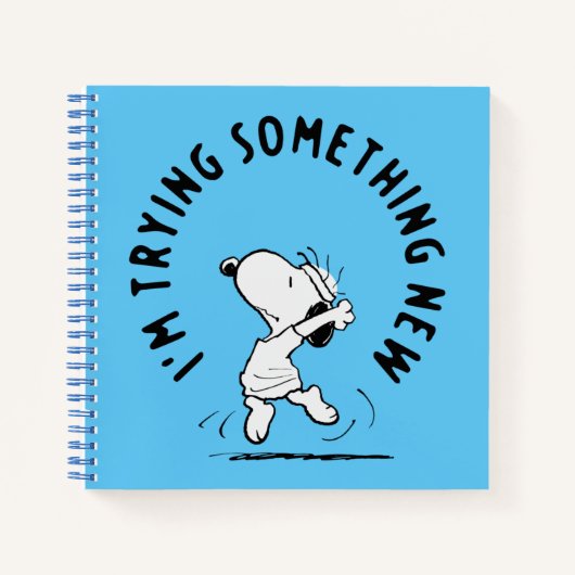 Carnet cacahuètes | Snoopy Essayer Quelque Chose De Nouve (Devant)