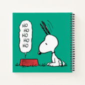 Carnet cacahuètes | Snoopy Ho Ho Ho Plat alimentaire (Dos)