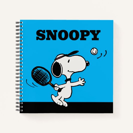 Carnet cacahuètes | Snoopy Joue Au Tennis (Devant)