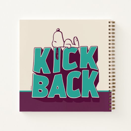 Carnet cacahuètes | Snoopy Kickback (Dos)