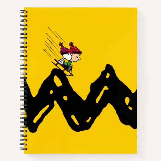 Carnet cacahuètes | Snoopy & Linus Sled Ride (Devant)