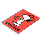 Carnet cacahuètes | Snoopy Making the Catch (Côté gauche)