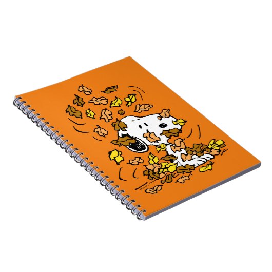 Carnet cacahuètes | Snoopy Pile de Feuilles (Côté Droit)