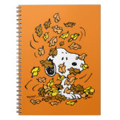 Carnet cacahuètes | Snoopy Pile de Feuilles (Devant)