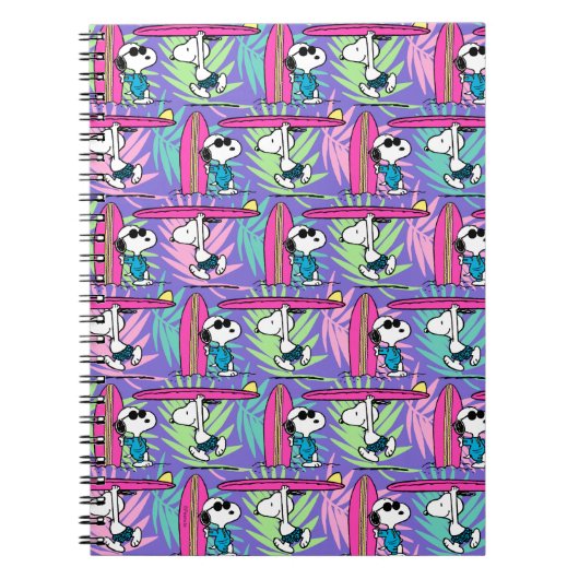 Carnet cacahuètes | Snoopy Purple Surf Motif (Devant)