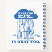 Carnet cacahuètes | Snoopy Sentiment Bleu Est OK Aussi (Dos)