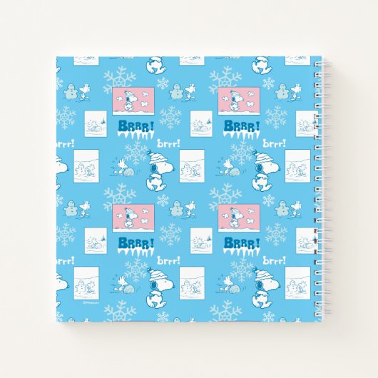 Carnet cacahuètes | Snoopy Snow Day Motif (Dos)