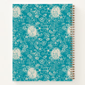 Carnet cacahuètes | Snoopy Turquoise Tropical Beach Motif (Dos)