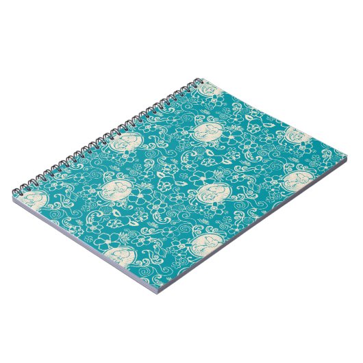 Carnet cacahuètes | Snoopy Turquoise Tropical Beach Motif (Côté gauche)