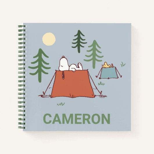 Carnet cacahuètes | Snoopy & Woodstock | Ajouter Votre No (Devant)