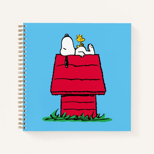 Carnet cacahuètes | Snoopy & Woodstock Doghouse (Devant)