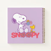 Carnet cacahuètes | Snoopy & Woodstock Flowers (Dos)