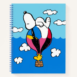 Carnet cacahuètes Snoopy & Woodstock Hot Air Balloon