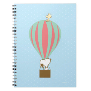 Carnet cacahuètes Snoopy & Woodstock Hot Air Balloon