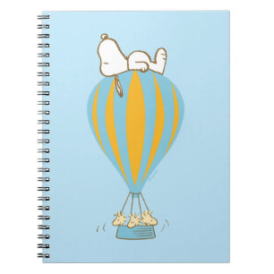 Carnet cacahuètes   Snoopy & Woodstock Hot Air Balloon