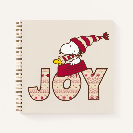 Carnet cacahuètes | Snoopy & Woodstock Joy Sled Ride (Devant)