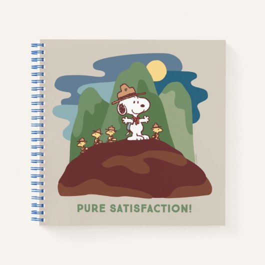 Carnet cacahuètes | Snoopy & Woodstock Satisfaction pure (Devant)