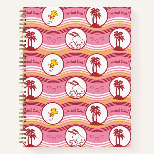 Carnet cacahuètes | Snoopy & Woodstock Tropical Cutie (Devant)