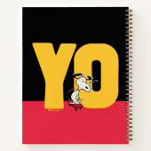 Carnet cacahuètes | Snoopy YO Skateboard (Dos)