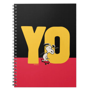 Carnet cacahuètes   Snoopy YO Skateboard
