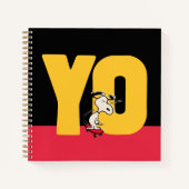 Carnet cacahuètes | Snoopy YO Skateboard (Devant)