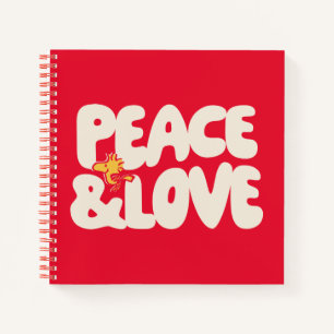 Carnet cacahuètes Woodstock Peace & Love