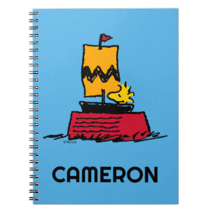 Carnet cacahuètes Woodstock Snoopy Plat Bateau à voile