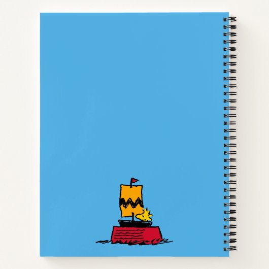 Carnet cacahuètes | Woodstock Snoopy Plat Bateau à voile (Dos)